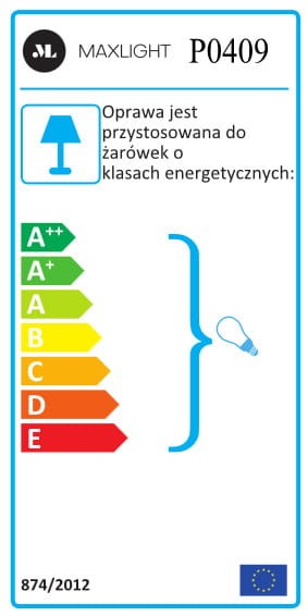 LAMPA  PUMA ZŁOTY OD MAXLIGHT P0409