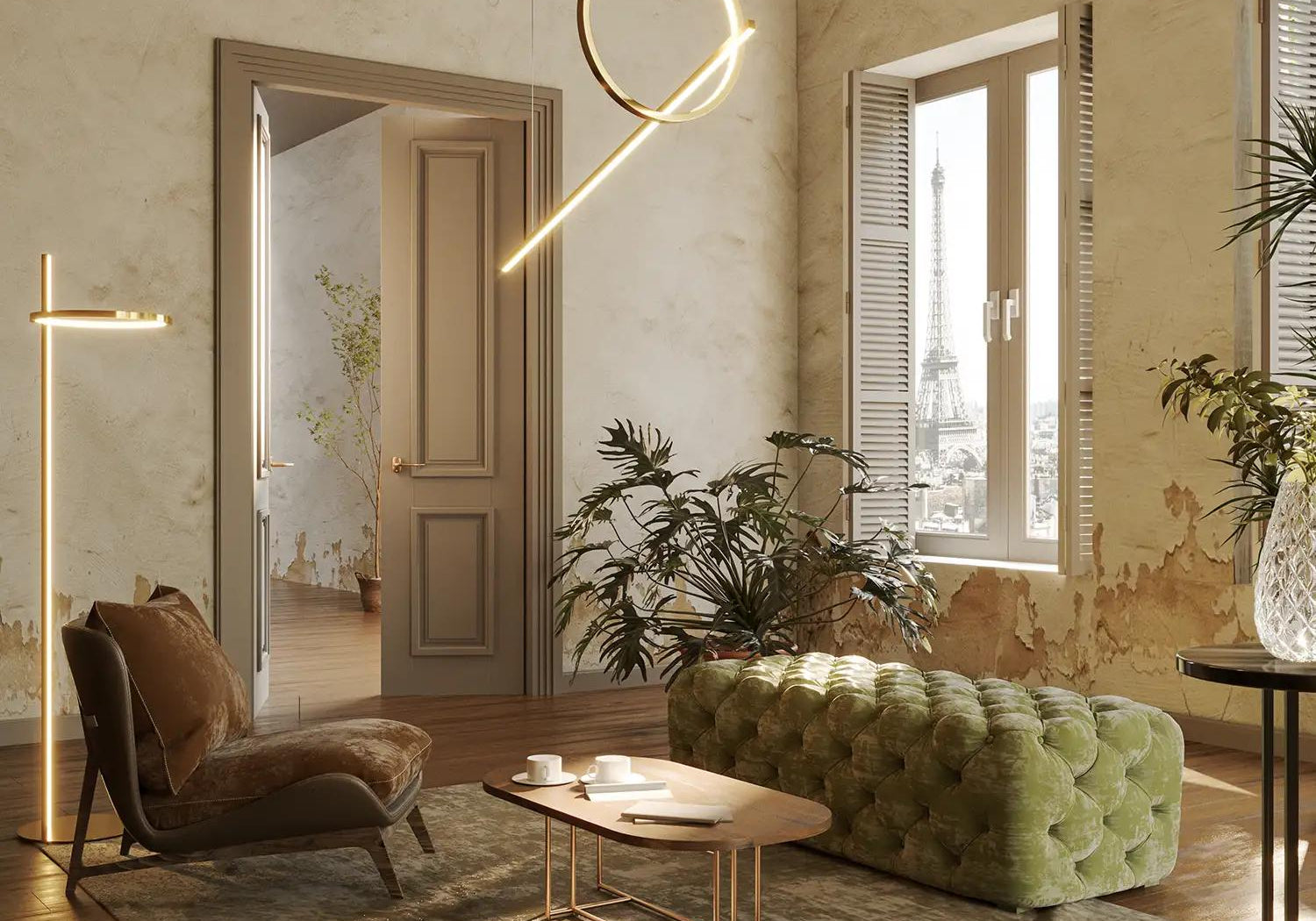 LAMPA  LOZANNA ZŁOTY OD MAXLIGHT P0390