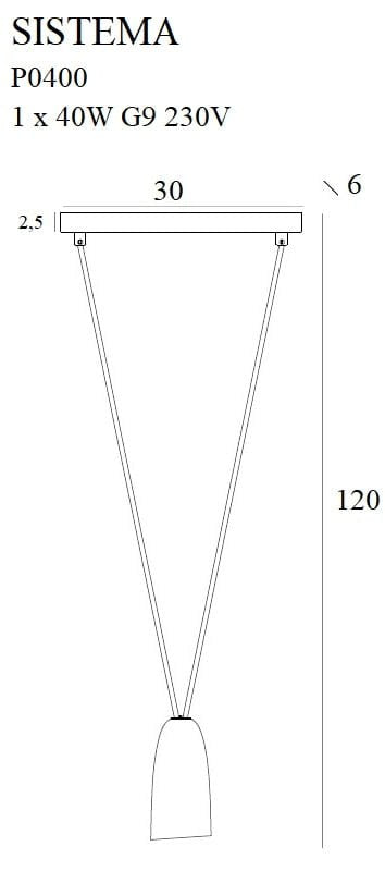 LAMPA  SISTEMA CZARNY OD MAXLIGHT P0400