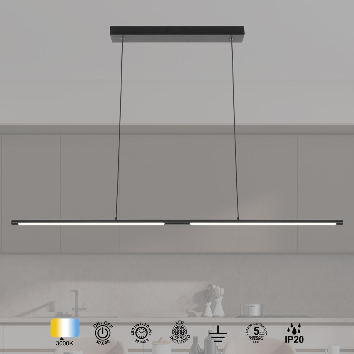 LAMPA WISZĄCA TORCH OD MANTRA 6826