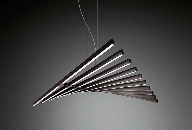 LAMPA WISZĄCA RHYTHM HORIZONTAL BRĄZOWY od VIBIA