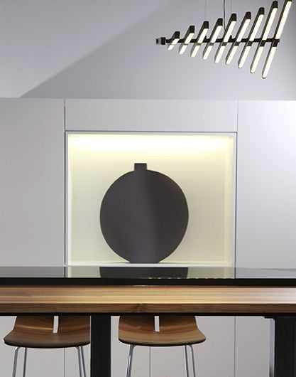 LAMPA WISZĄCA RHYTHM HORIZONTAL BRĄZOWY od VIBIA