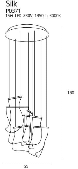 LAMPA  SILK CHROM OD MAXLIGHT P0371D