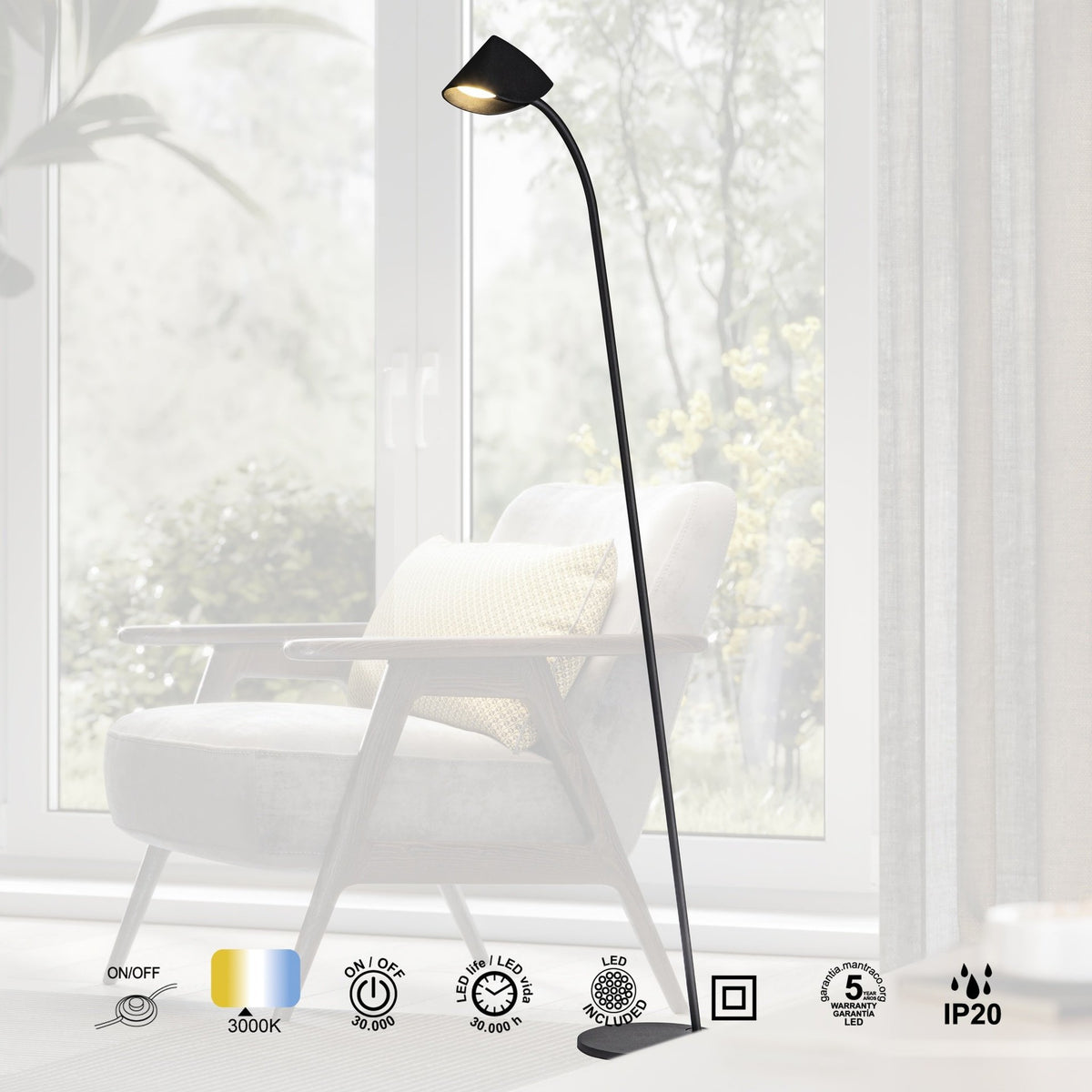LAMPA STOŁOWA CAPUCCINA OD MANTRA 7585