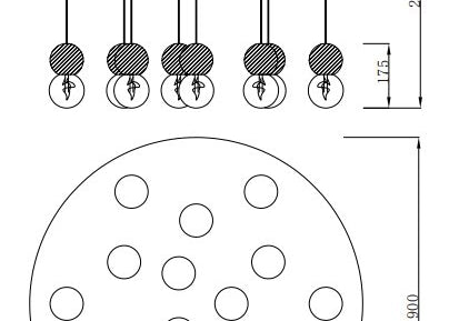 LAMPA WISZĄCA GALAXIA 7620 WIELOKOLOROWY od MANTRA