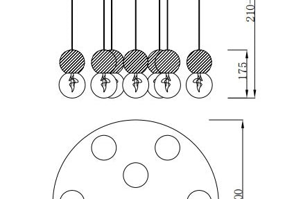 LAMPA WISZĄCA GALAXIA 7621 WIELOKOLOROWY od MANTRA