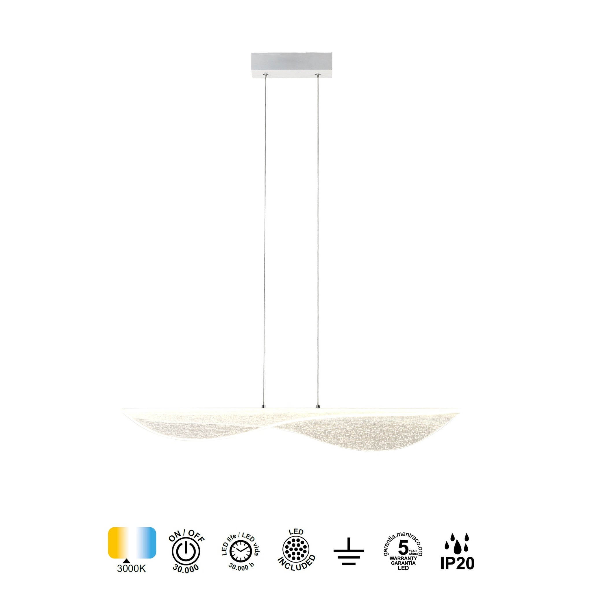 LAMPA WISZĄCA BIANCA OD MANTRA 7766