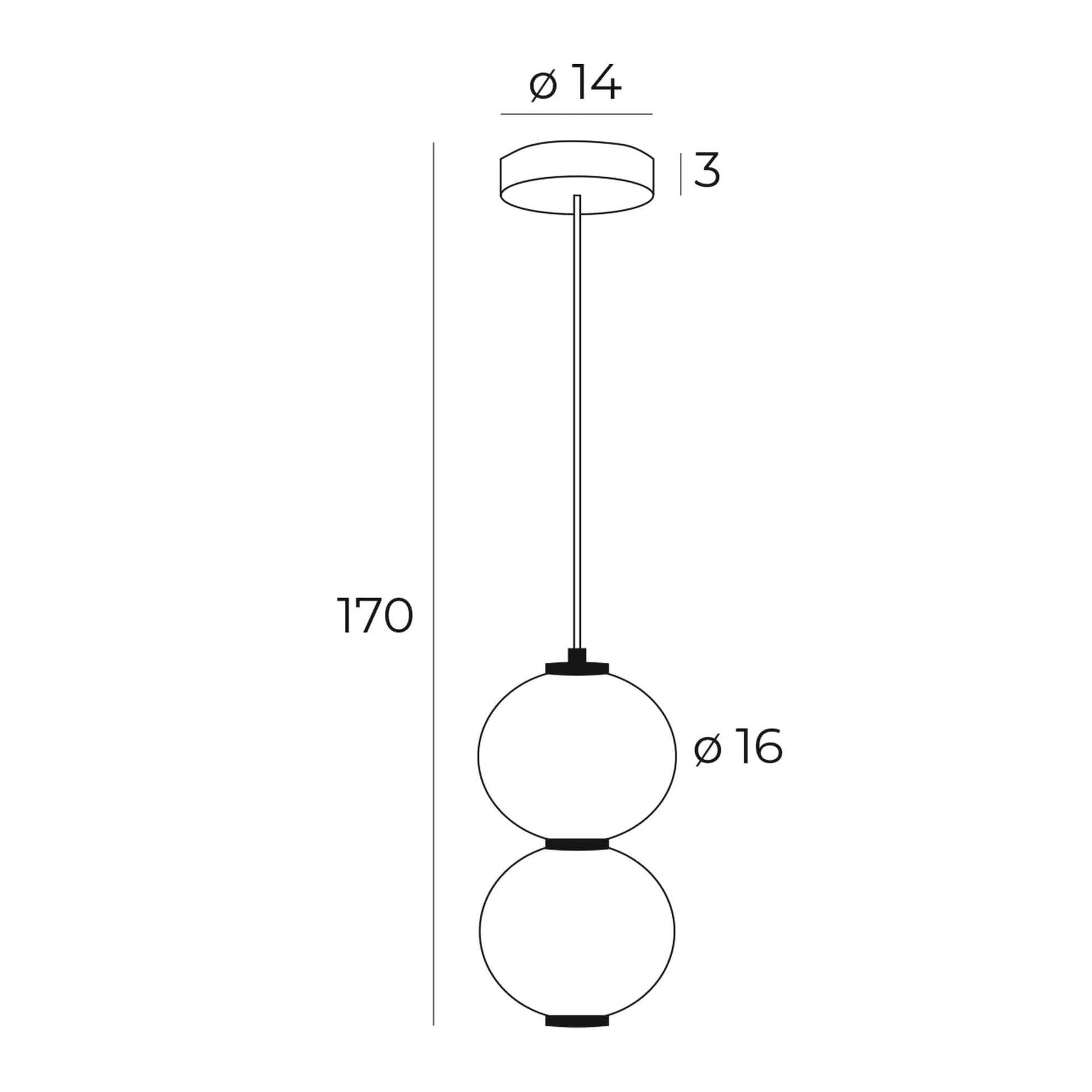 LAMPA  TAMA CZARNY OD MAXLIGHT P0469