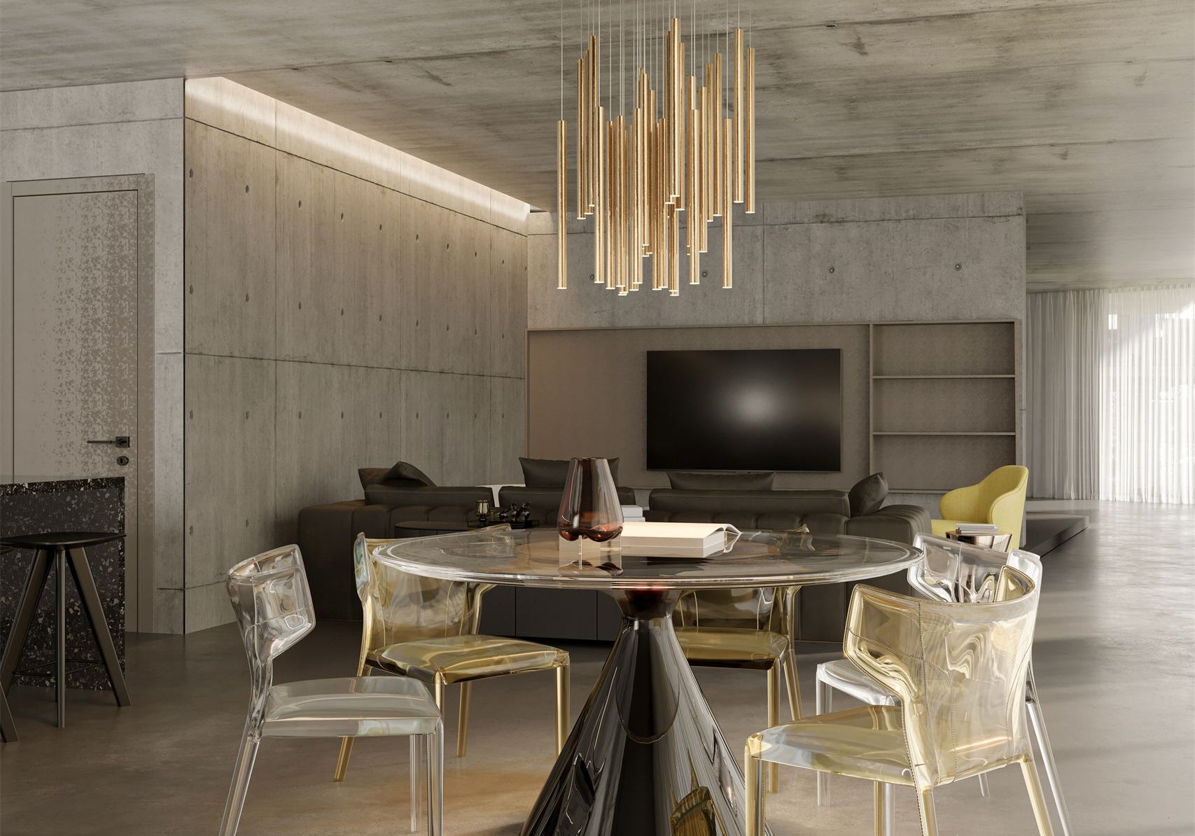 LAMPA  ORGANIC ZŁOTY OD MAXLIGHT P0476D