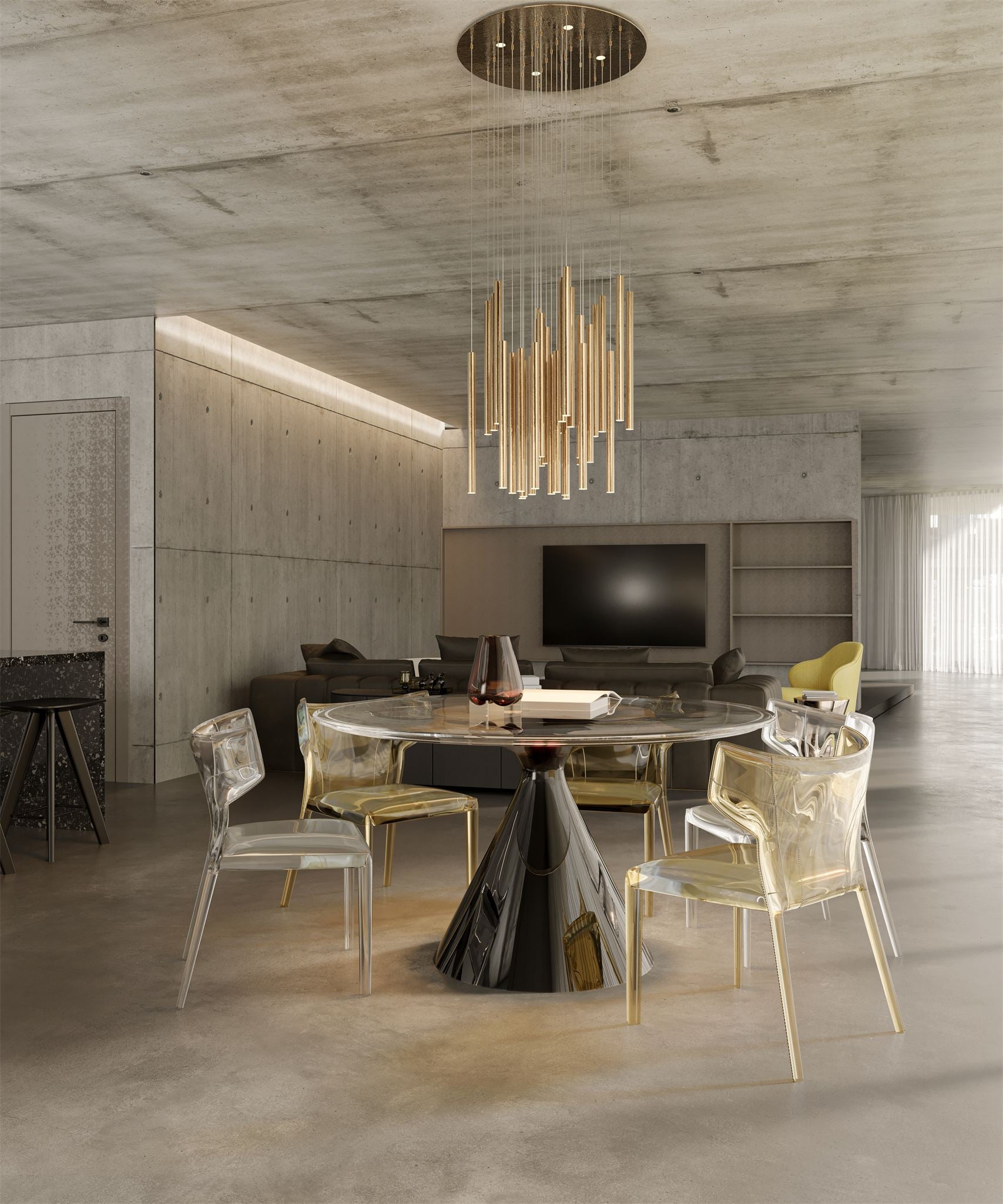 LAMPA  ORGANIC ZŁOTY OD MAXLIGHT P0476D