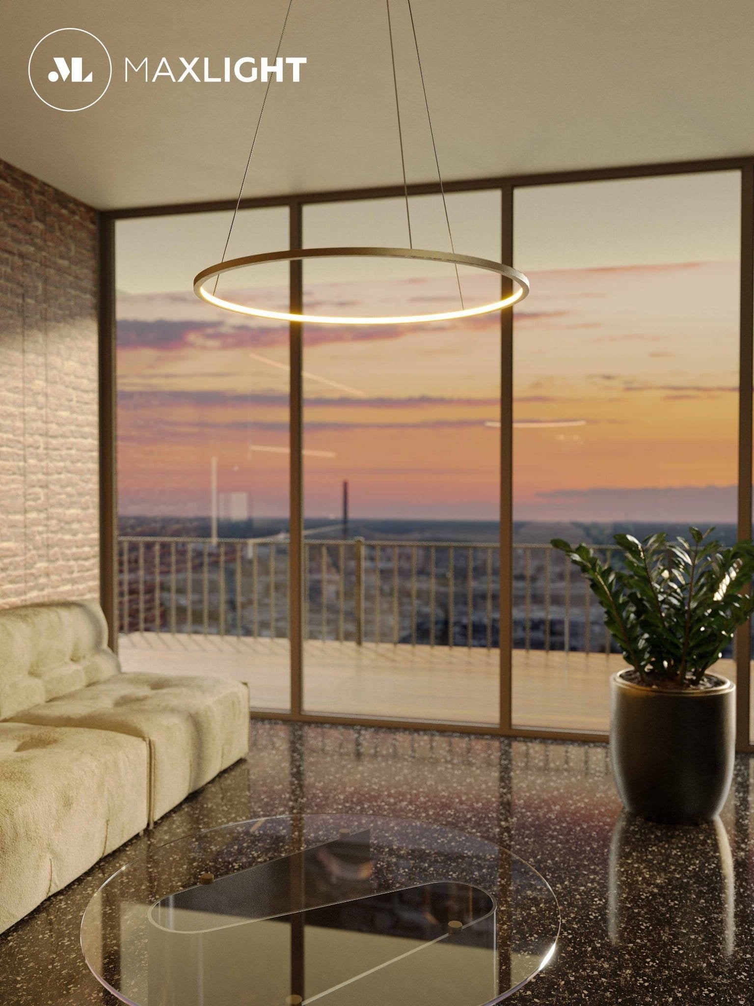 LAMPA  QUEEN ZŁOTY OD MAXLIGHT P0493