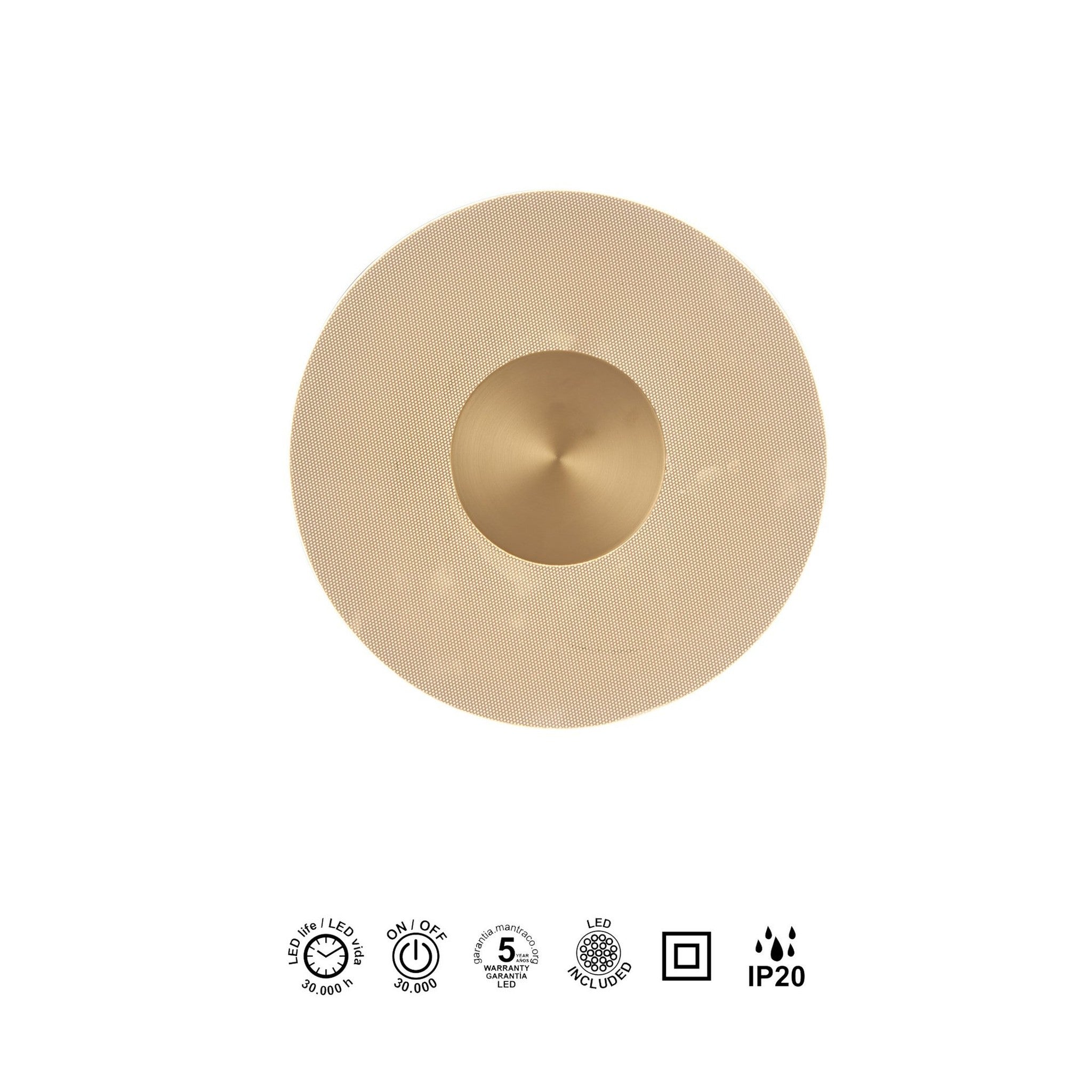 LAMPA ŚCIENNA VENUS OD MANTRA 8034