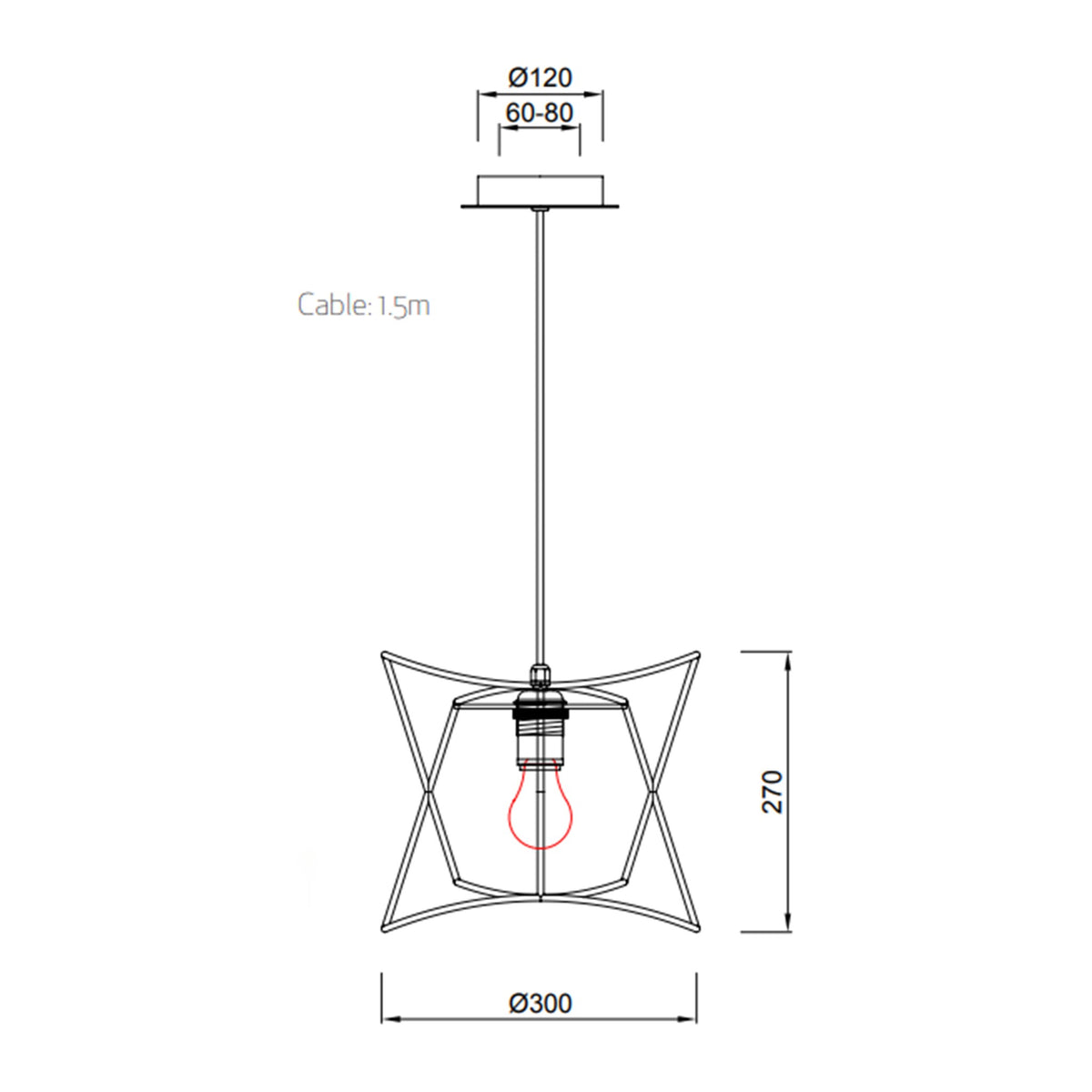 LAMPA WISZĄCA POLINESIA OD MANTRA 7131