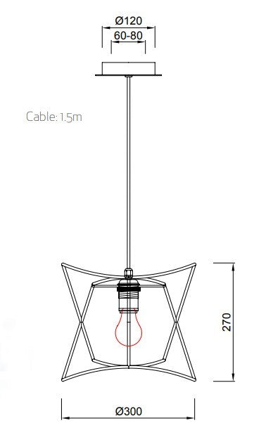 LAMPA WISZĄCA POLINESIA 7131 BRĄZOWY od MANTRA