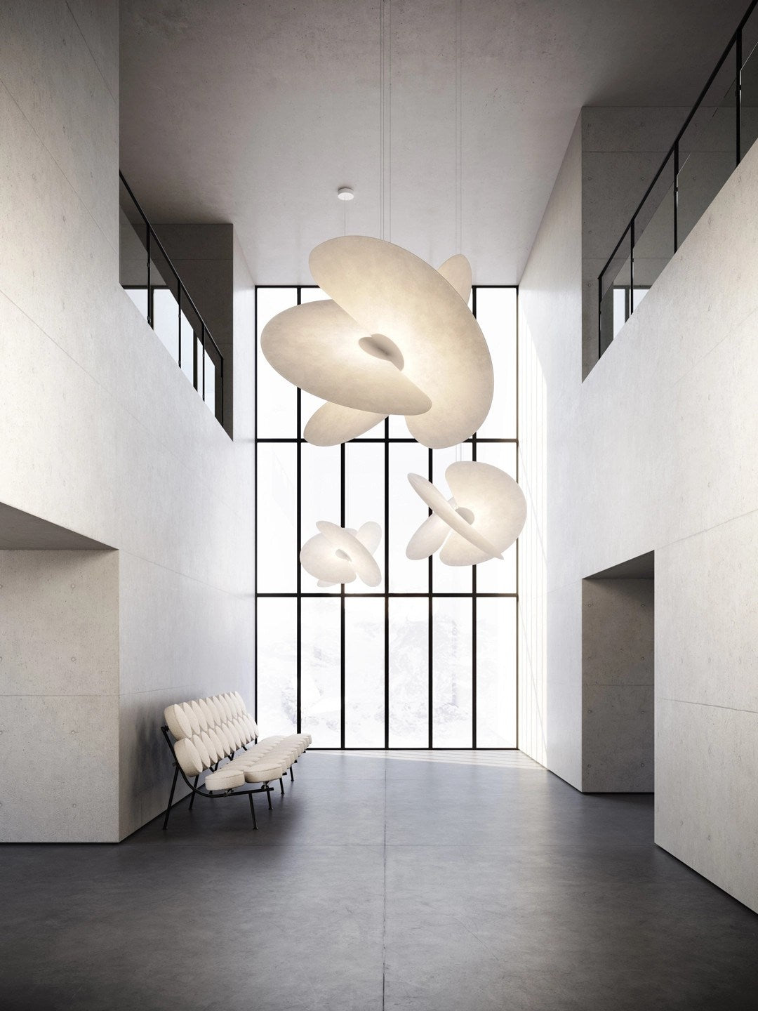 LAMPA WISZĄCA LEVANTE A06/2T + A06C2 BIAŁY od LUCEPLAN