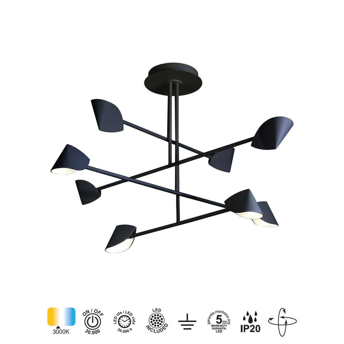 LAMPA SUFITOWA CAPUCCINA OD MANTRA 7578