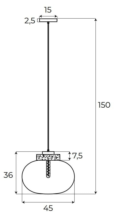 LAMPA  MOONSTONE  OD MAXLIGHT P0516