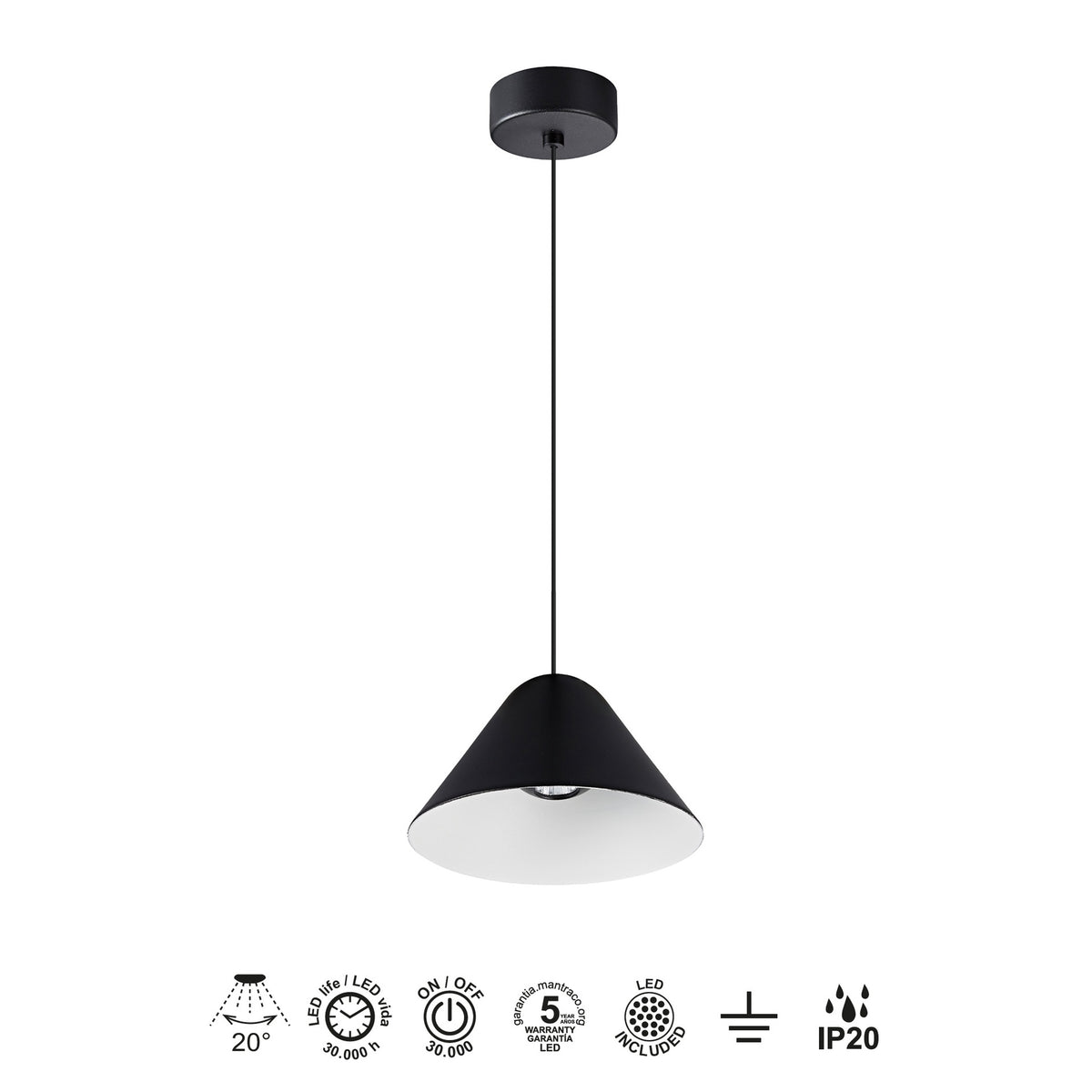 LAMPA WISZĄCA GRUISSAN OD MANTRA 8466