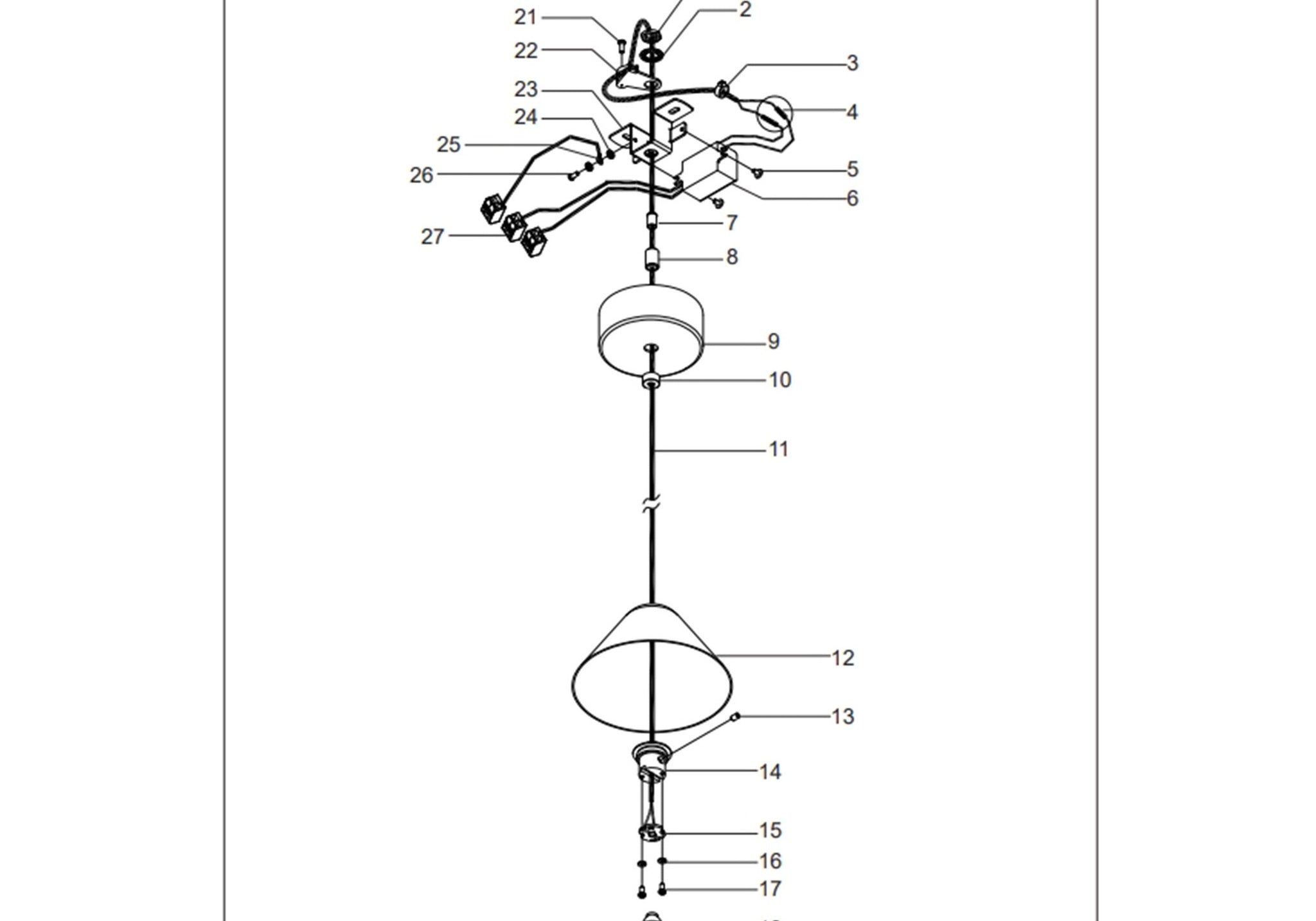 LAMPA WISZĄCA GRUISSAN OD MANTRA 8466