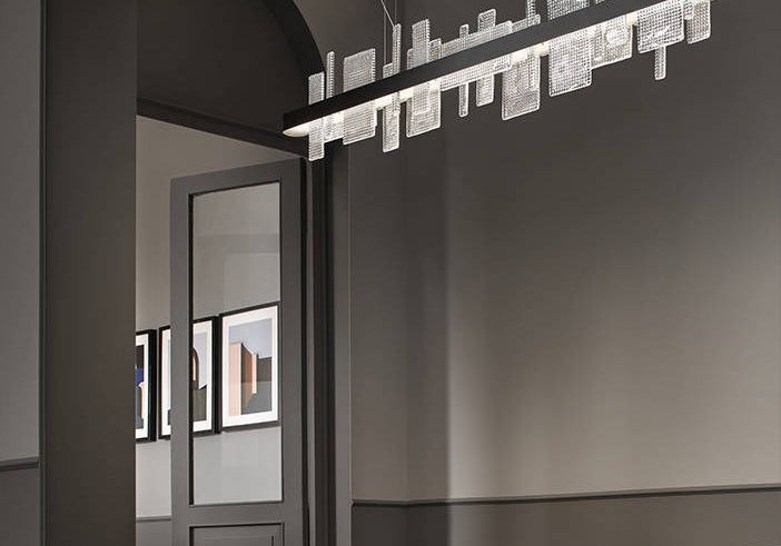 LAMPA WISZĄCA RIBBON CZARNY od MASIERO