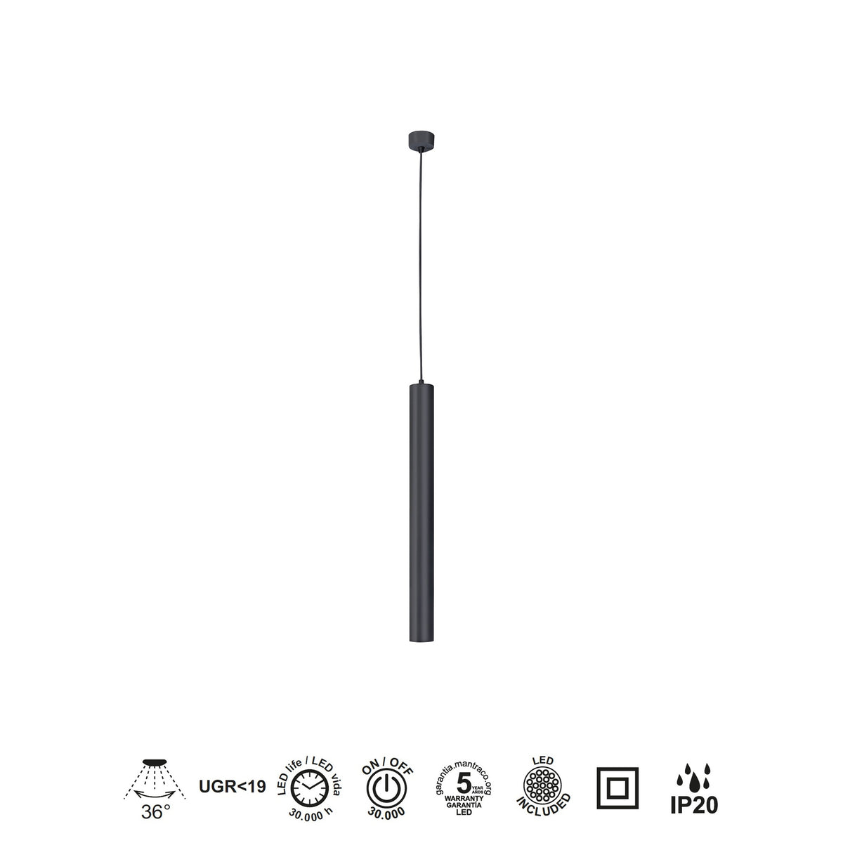 LAMPA WISZĄCA BOLONIA OD MANTRA 8358