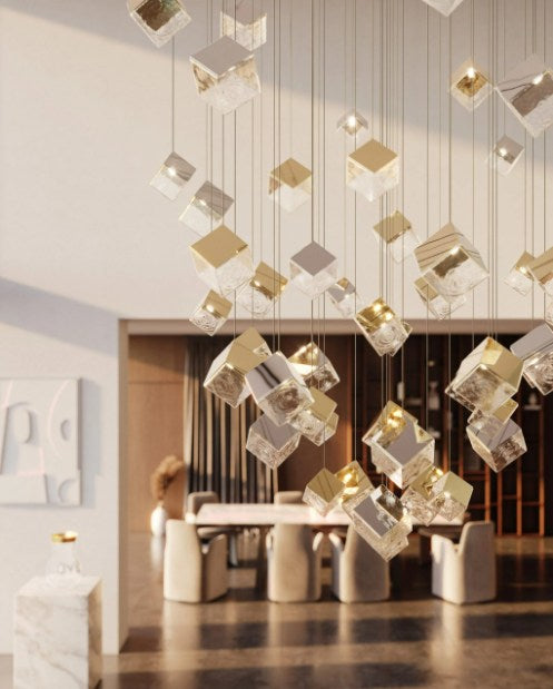 LAMPA WISZĄCA PYRITE POJEDYNCZA ZŁOTY od BOMMA