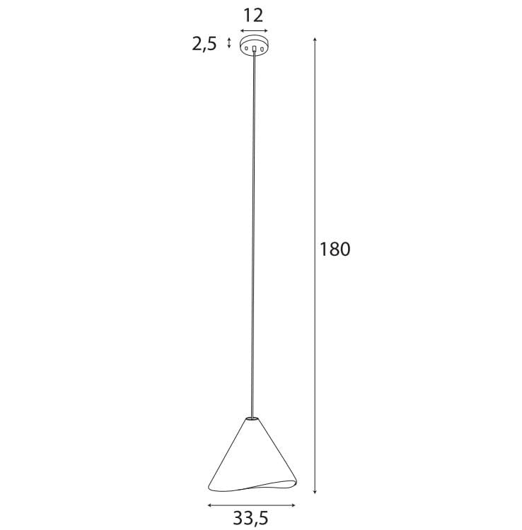 LAMPA  SAKURA BRĄZOWY OD MAXLIGHT P0547
