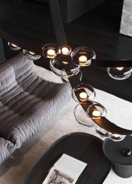LAMPA WISZĄCA DEW DROPS CZARNY od BOMMA