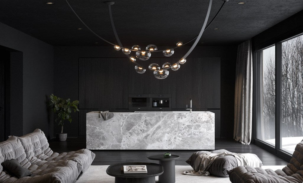 LAMPA WISZĄCA DEW DROPS CZARNY od BOMMA