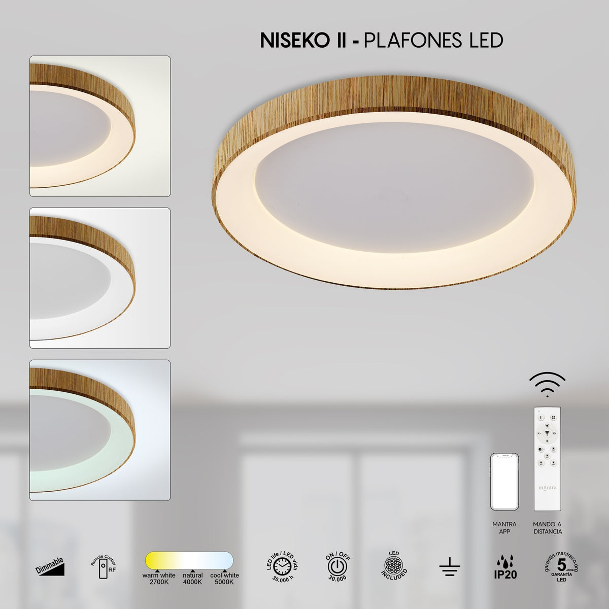 LAMPA SUFITOWA NISEKO II OD MANTRA 8586