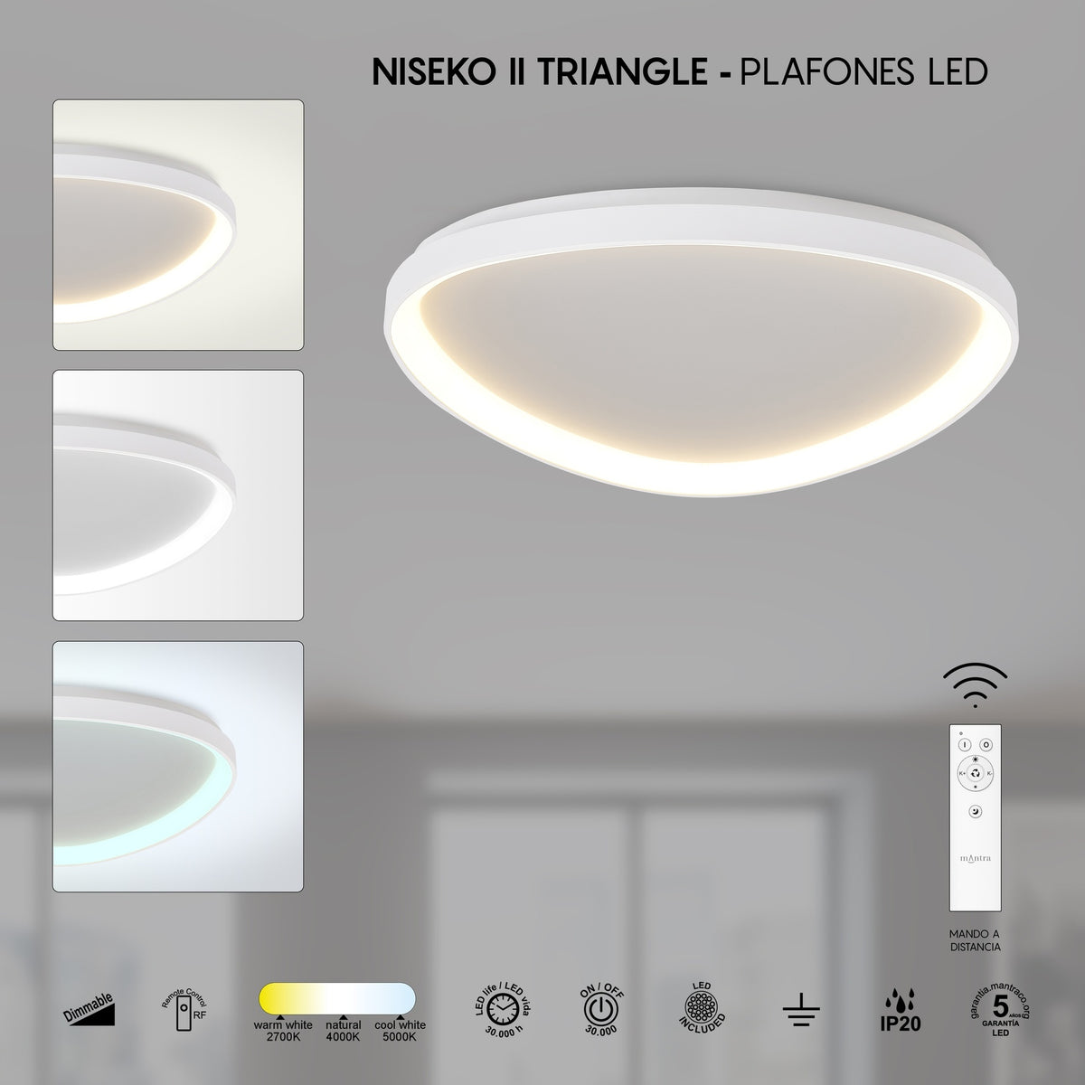 LAMPA SUFITOWA NISEKO II OD MANTRA 8629