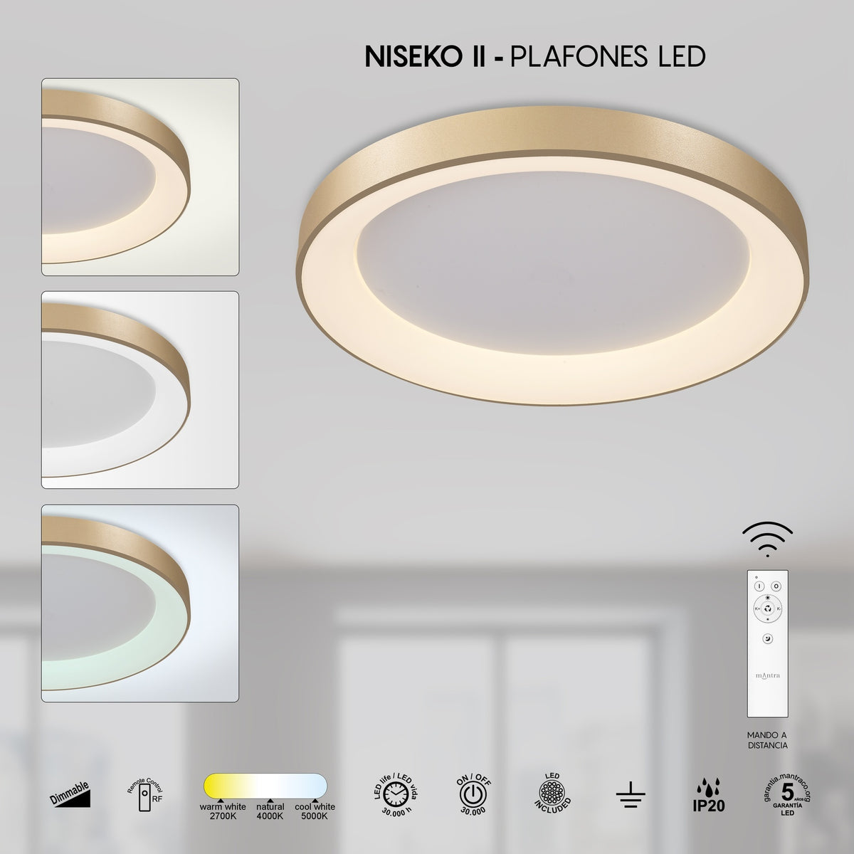 LAMPA SUFITOWA NISEKO II OD MANTRA 8642