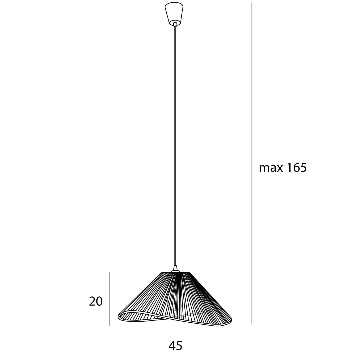LAMPA  AMALFI BIAŁY OD MAXLIGHT P0577