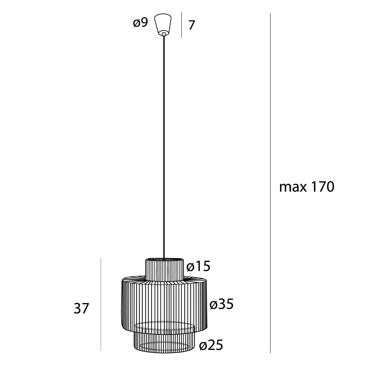 LAMPA  LABRIZ BIAŁY OD MAXLIGHT P0586