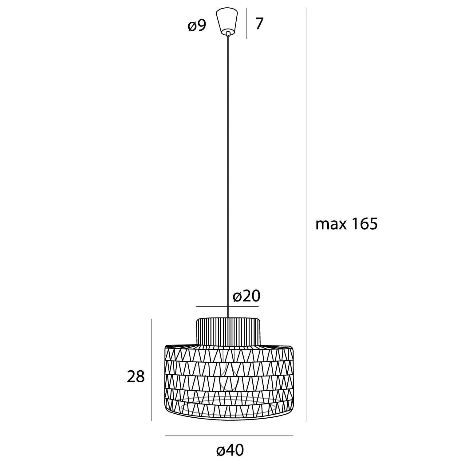 LAMPA  RAFFLE BIAŁY OD MAXLIGHT P0587