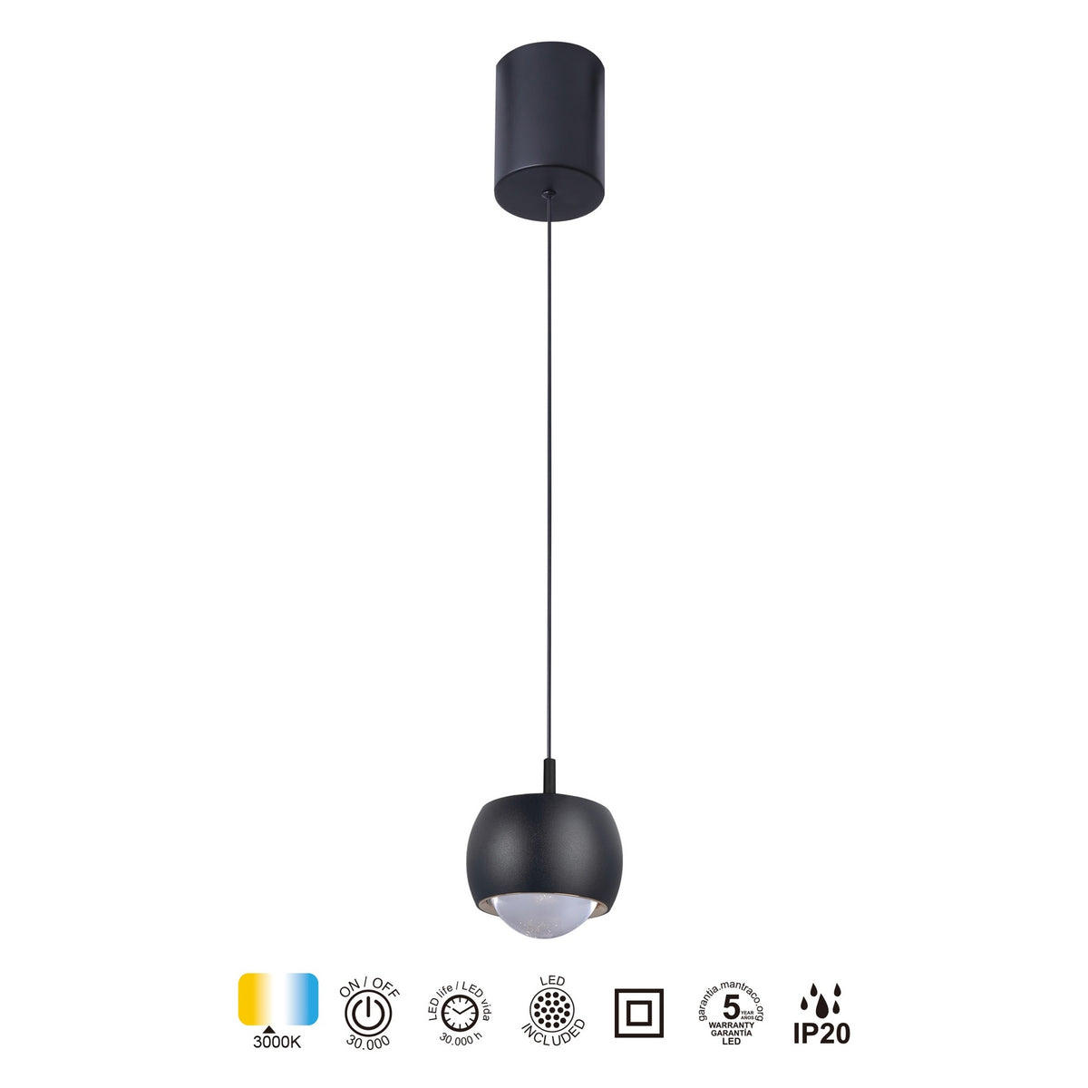 LAMPA WISZĄCA  OD MANTRA 8406
