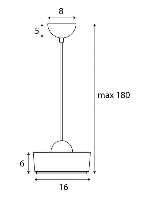 LAMPA  LIPARI BIAŁY OD MAXLIGHT P0542
