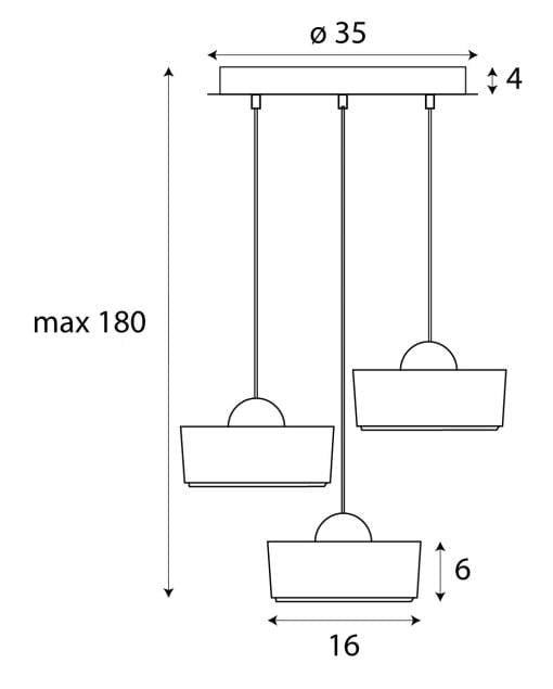 LAMPA  LIPARI BIAŁY OD MAXLIGHT P0543