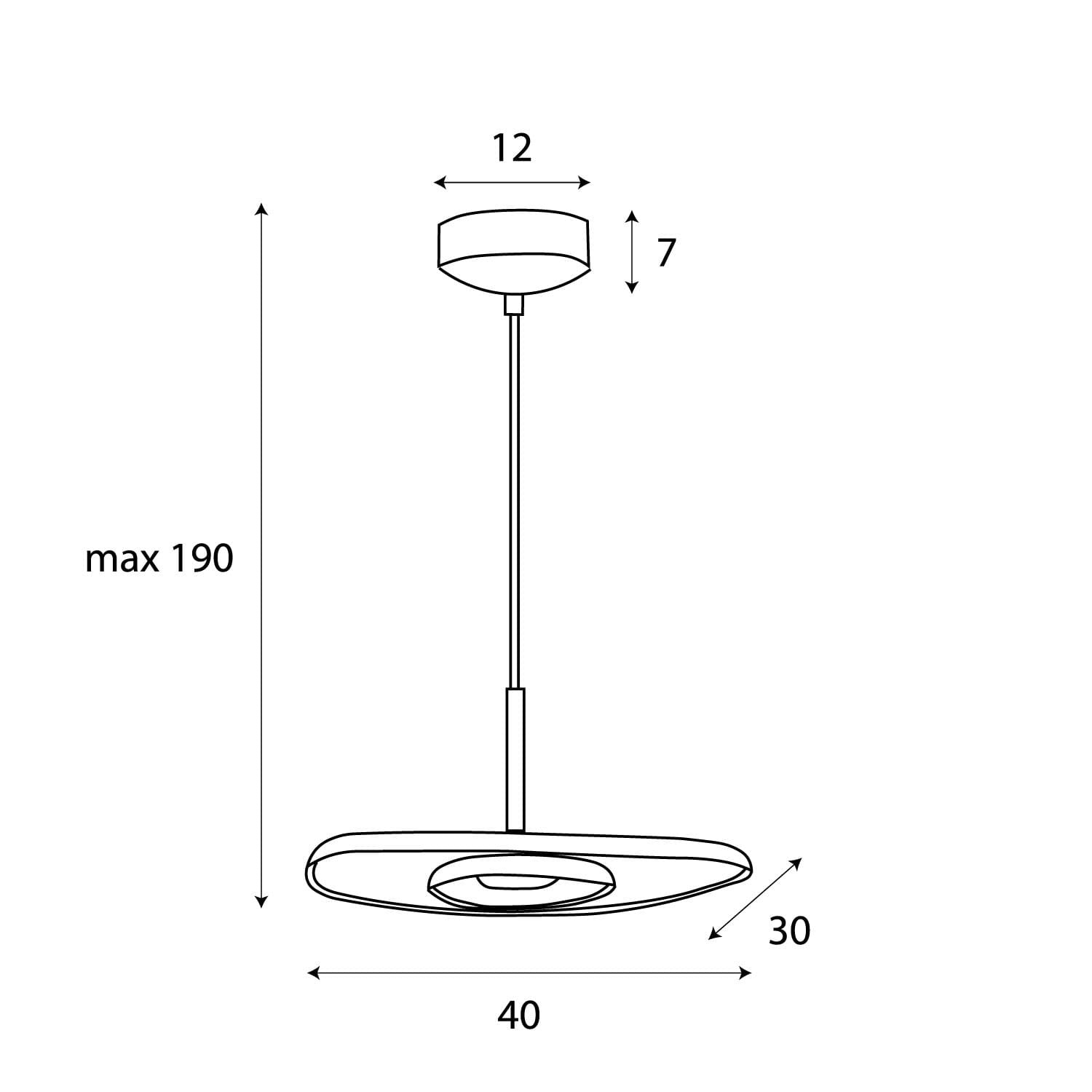LAMPA  DEUX KREMOWY OD MAXLIGHT P0561