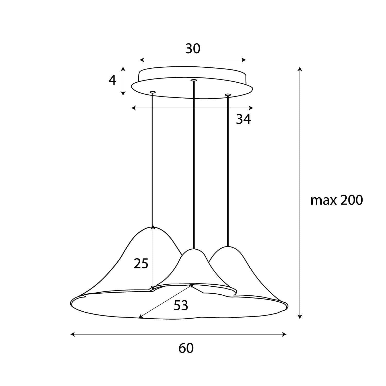 LAMPA  BELLMOND CZARNY OD MAXLIGHT P0565