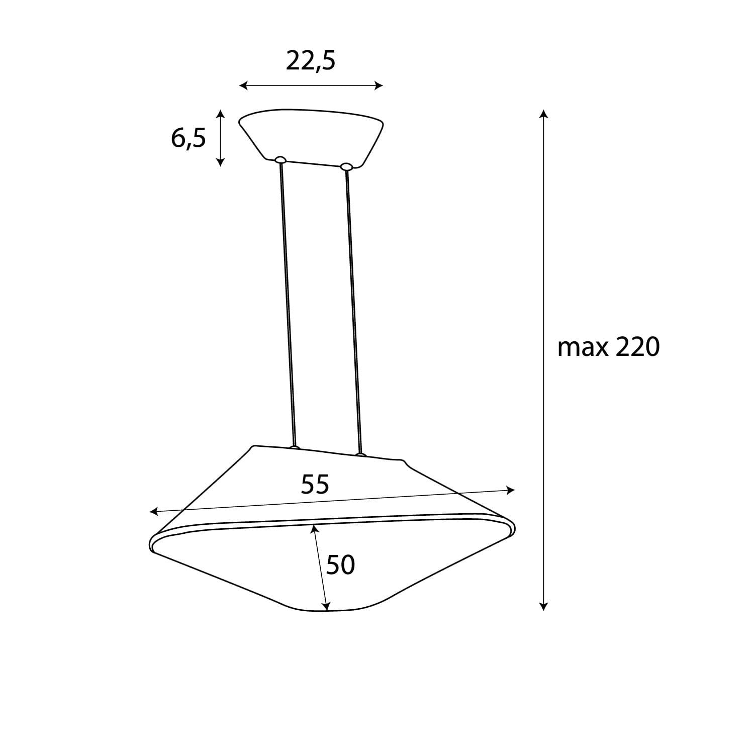 LAMPA  CARBON KREMOWY OD MAXLIGHT P0568