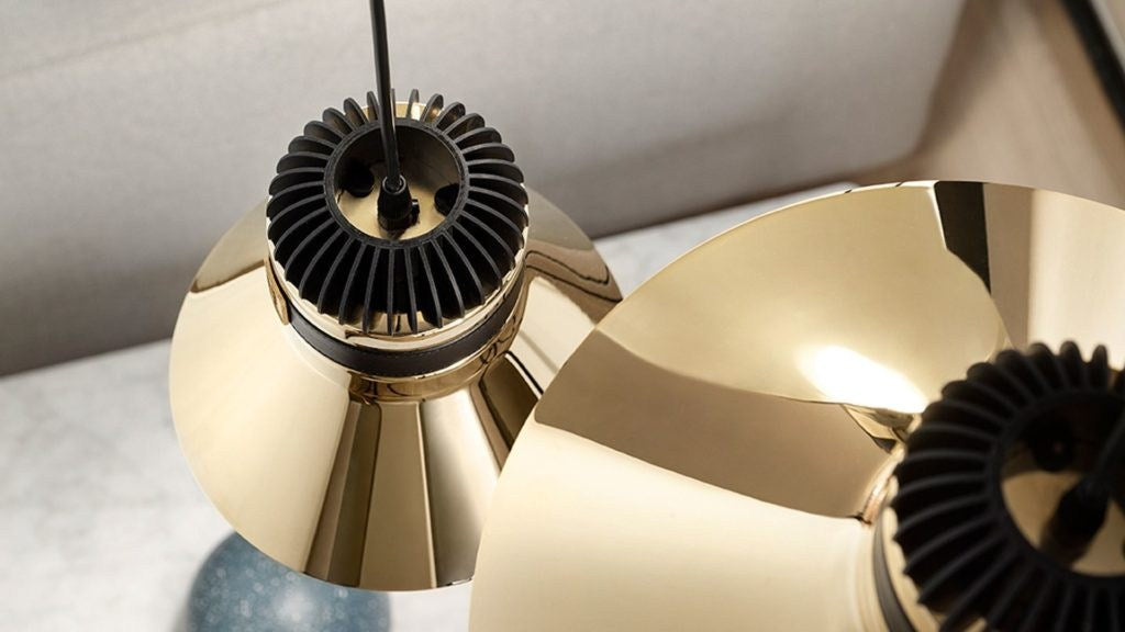 LAMPA WISZĄCA CORDEA ZŁOTY od MASIERO