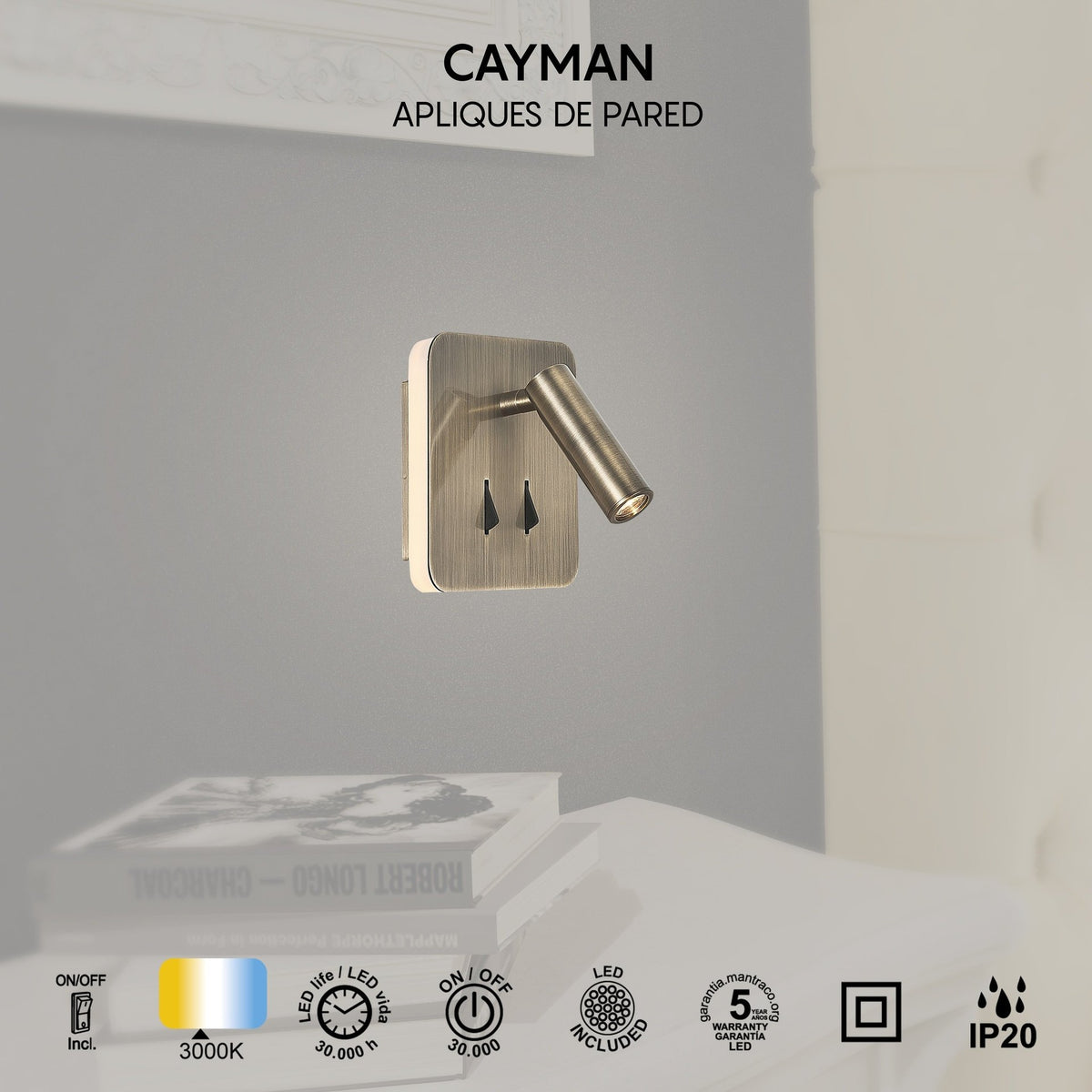 LAMPA KINKIET CAYMAN OD MANTRA 7825