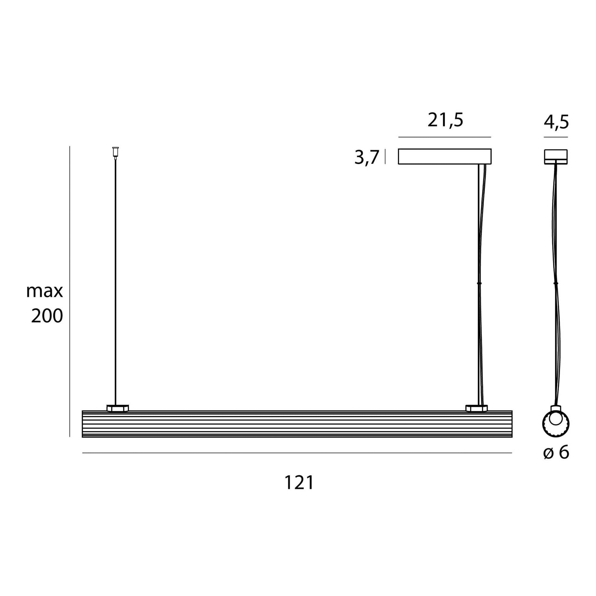 LAMPA  FAYETTE CZARNY OD MAXLIGHT P0621