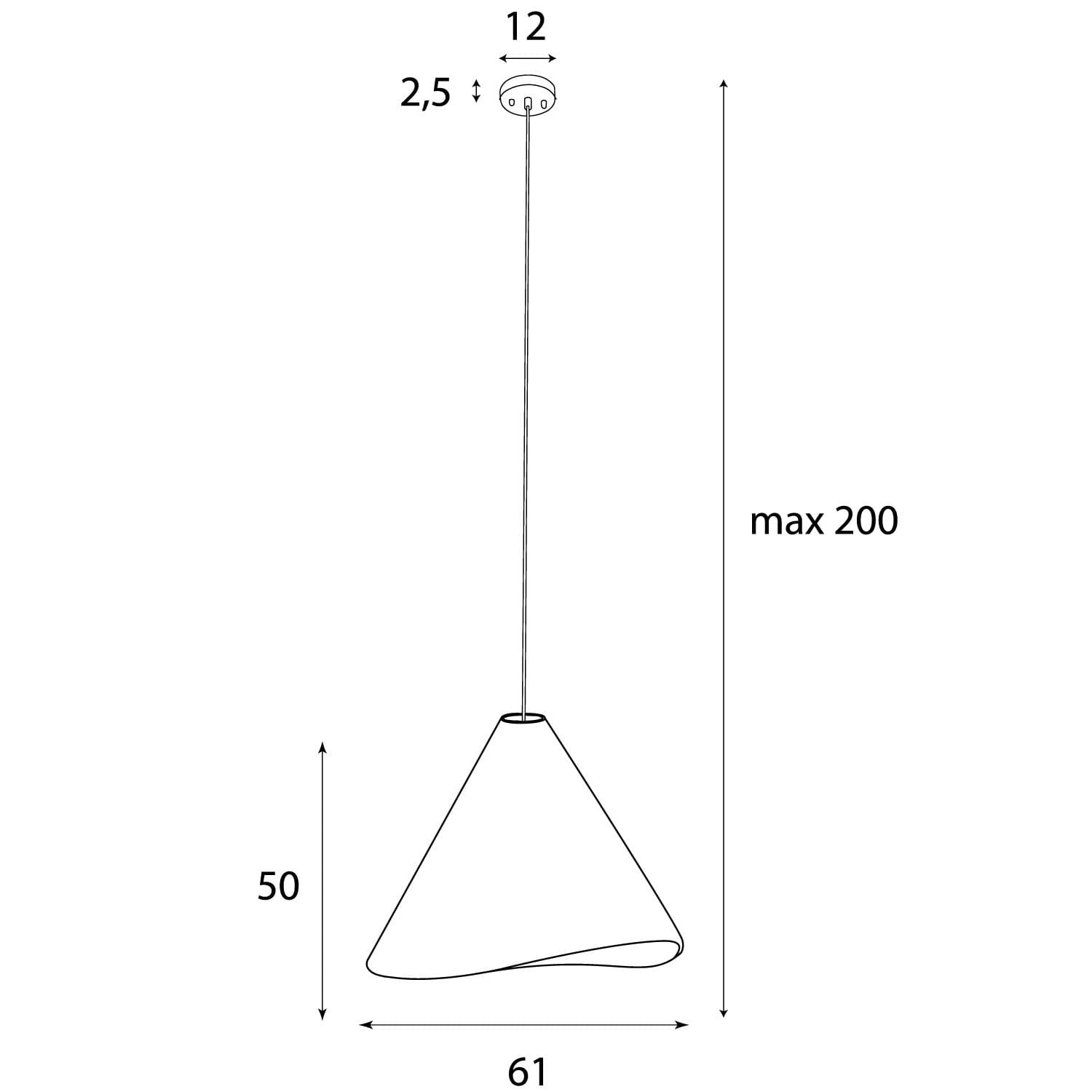 LAMPA  SAKURA BRĄZOWY OD MAXLIGHT P0610