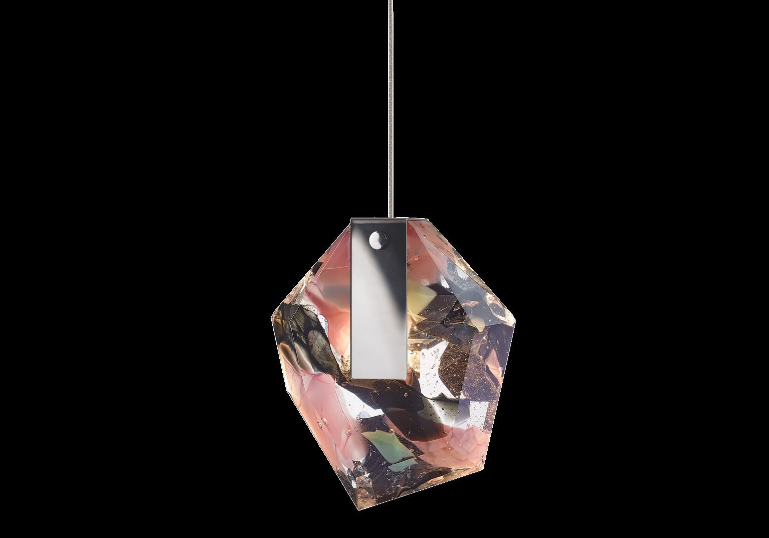 LAMPA WISZĄCA FRAGMENS PENDANT SHORT FLAMINGO RÓŻOWY od BOMMA