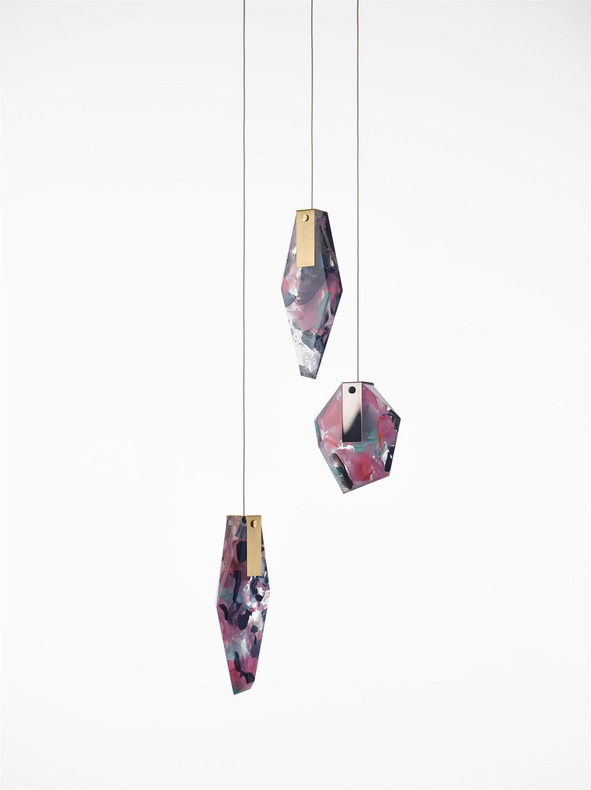 LAMPA WISZĄCA FRAGMENS PENDANT SHORT FLAMINGO RÓŻOWY od BOMMA