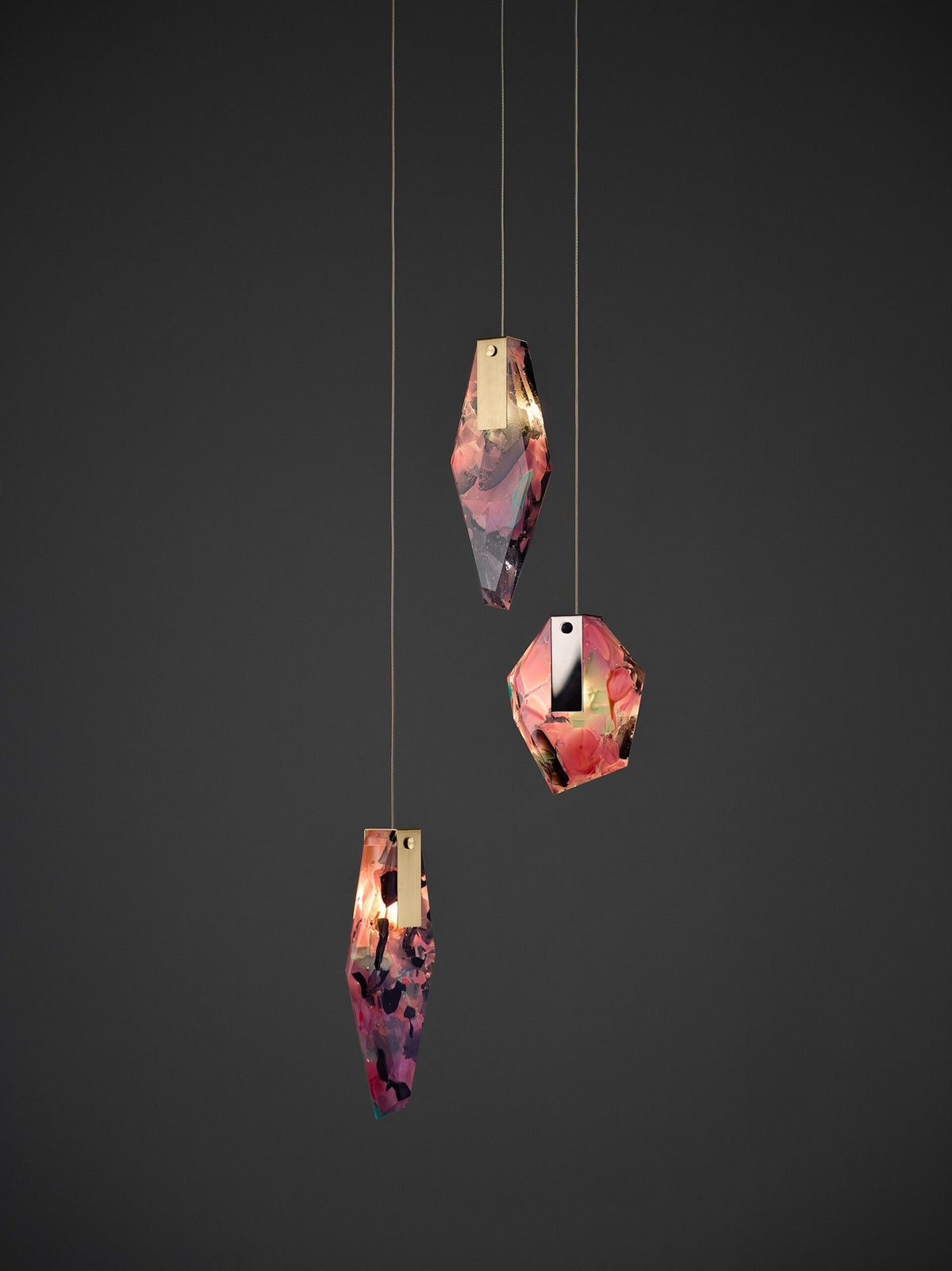 LAMPA WISZĄCA FRAGMENS PENDANT SHORT FLAMINGO RÓŻOWY od BOMMA