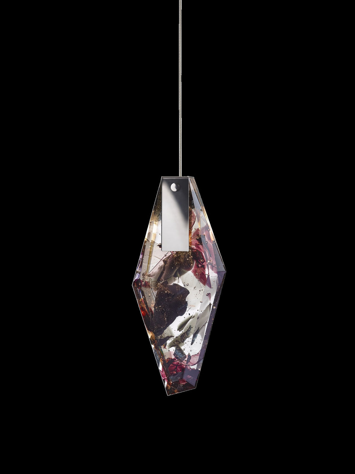 LAMPA WISZĄCA FRAGMENTS LONG CZARNY od BOMMA