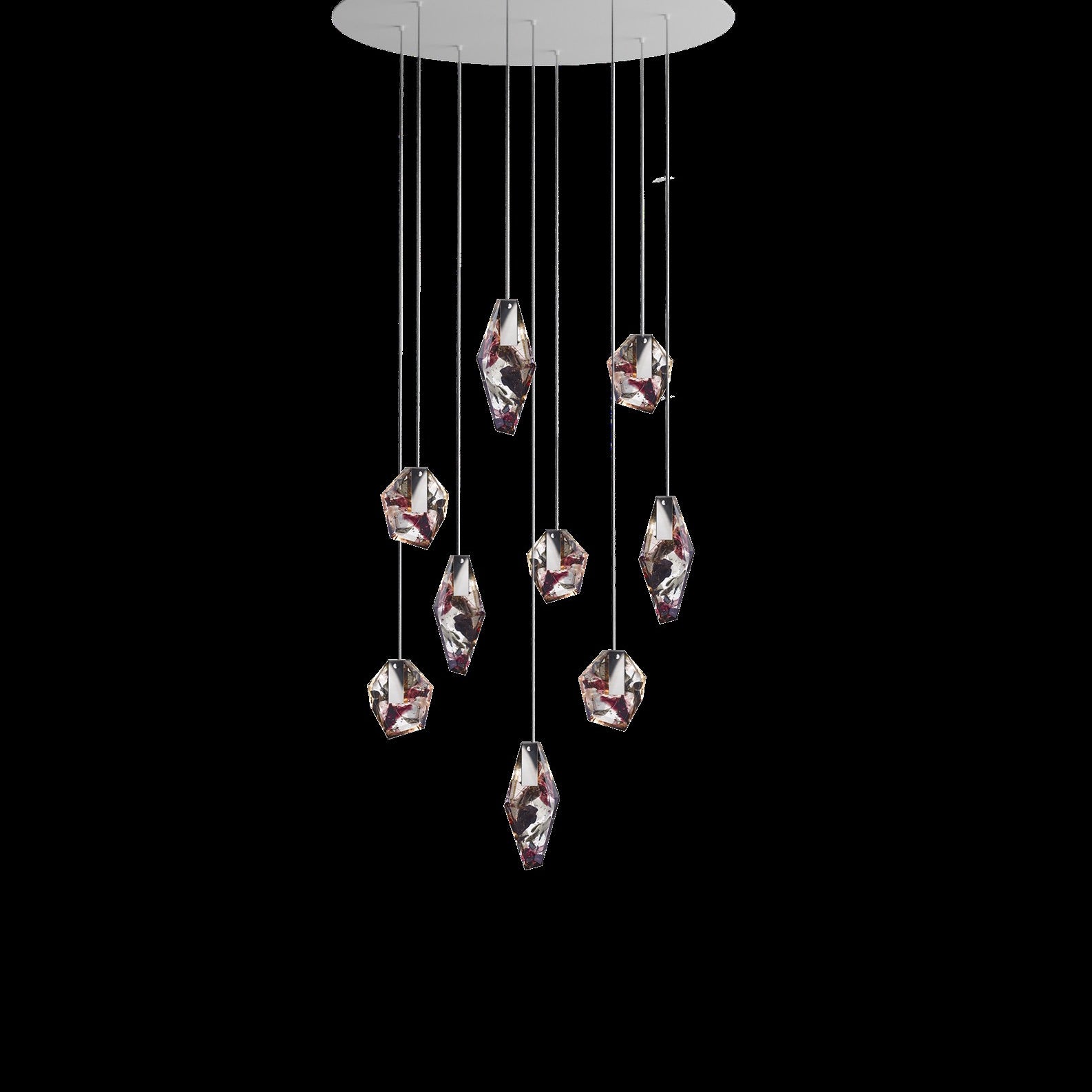 LAMPA WISZĄCA FRAGMENTS 9 CZARNY od BOMMA